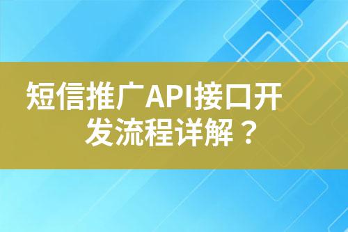 短信推廣API接口開發流程詳解？
